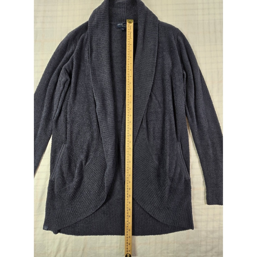 Barefoot Dreams CozyChic Lite Circle Cardi Cardigan Sweater Slate Gray Women's L - Picture 4 of 11
